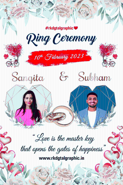 thumbnail Ring Ceremony Flex Banner PSD File A Beautiful Design for Your Special Day